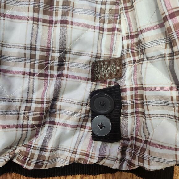 Sonoma Life+Style Corduroy Blazer Jacket Womens Size S Dark Brown Cotton Pockets - Picture 12 of 14